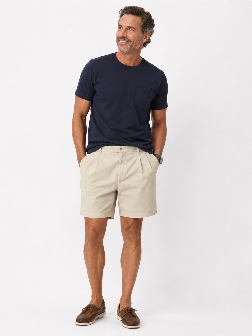 Tommy Bahama Silk Blend Pleated Chino Shorts Men's Size 36 Island Style